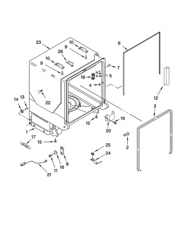 Tub and frame parts