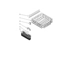 KitchenAid KUDK03FTBL0 lower rack parts, optional parts (not included) diagram