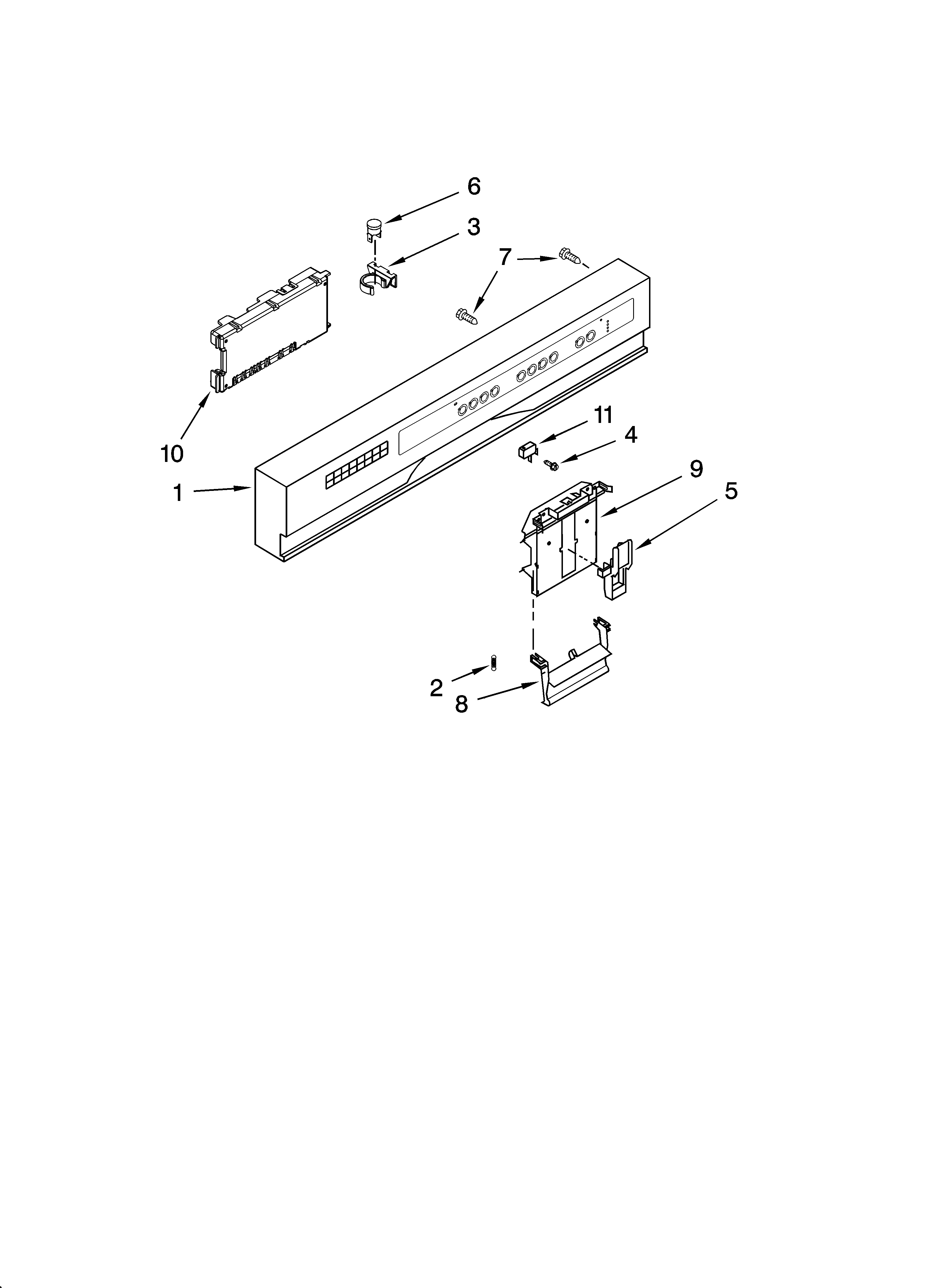 Control panel parts