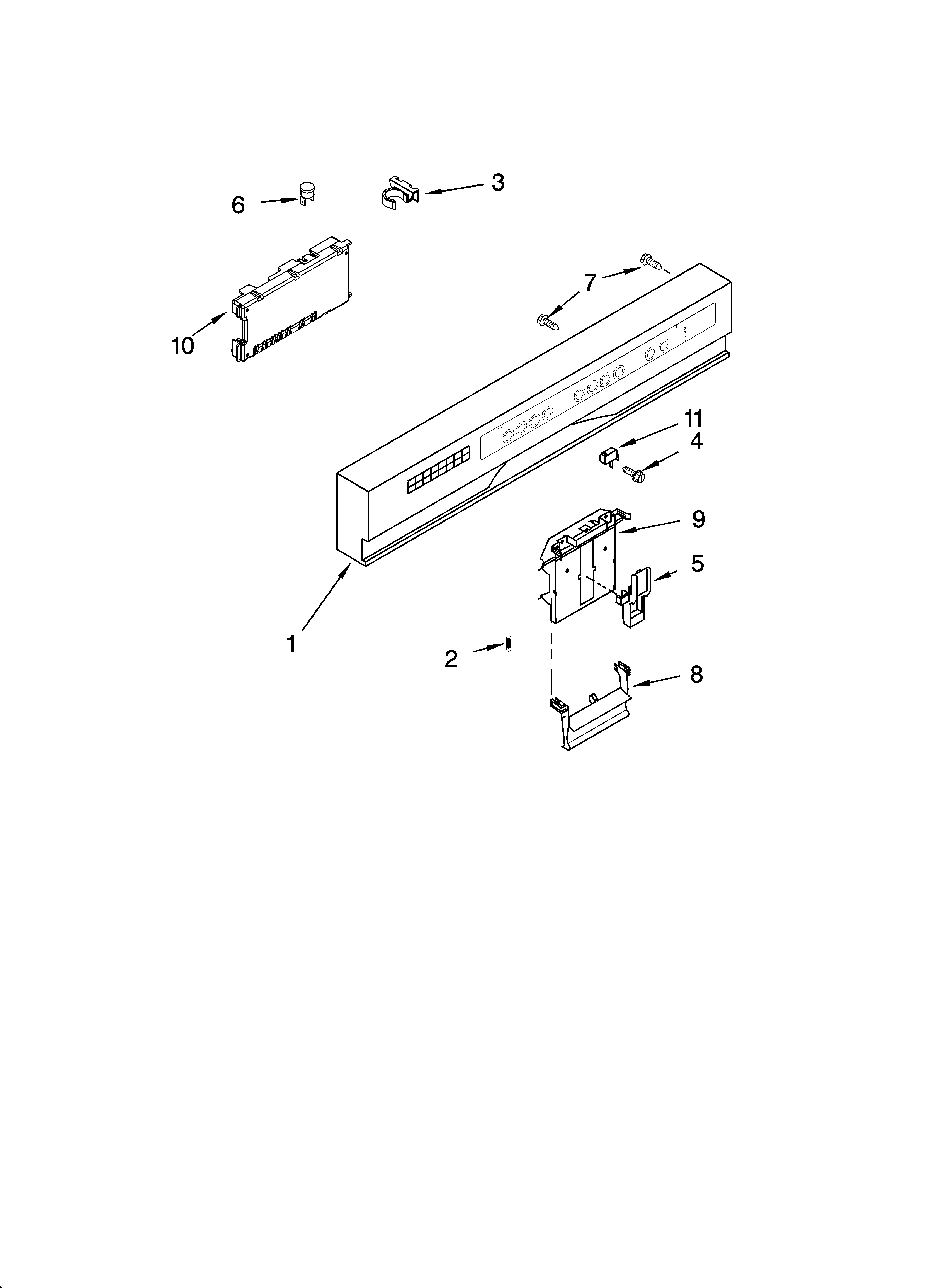 Control panel parts