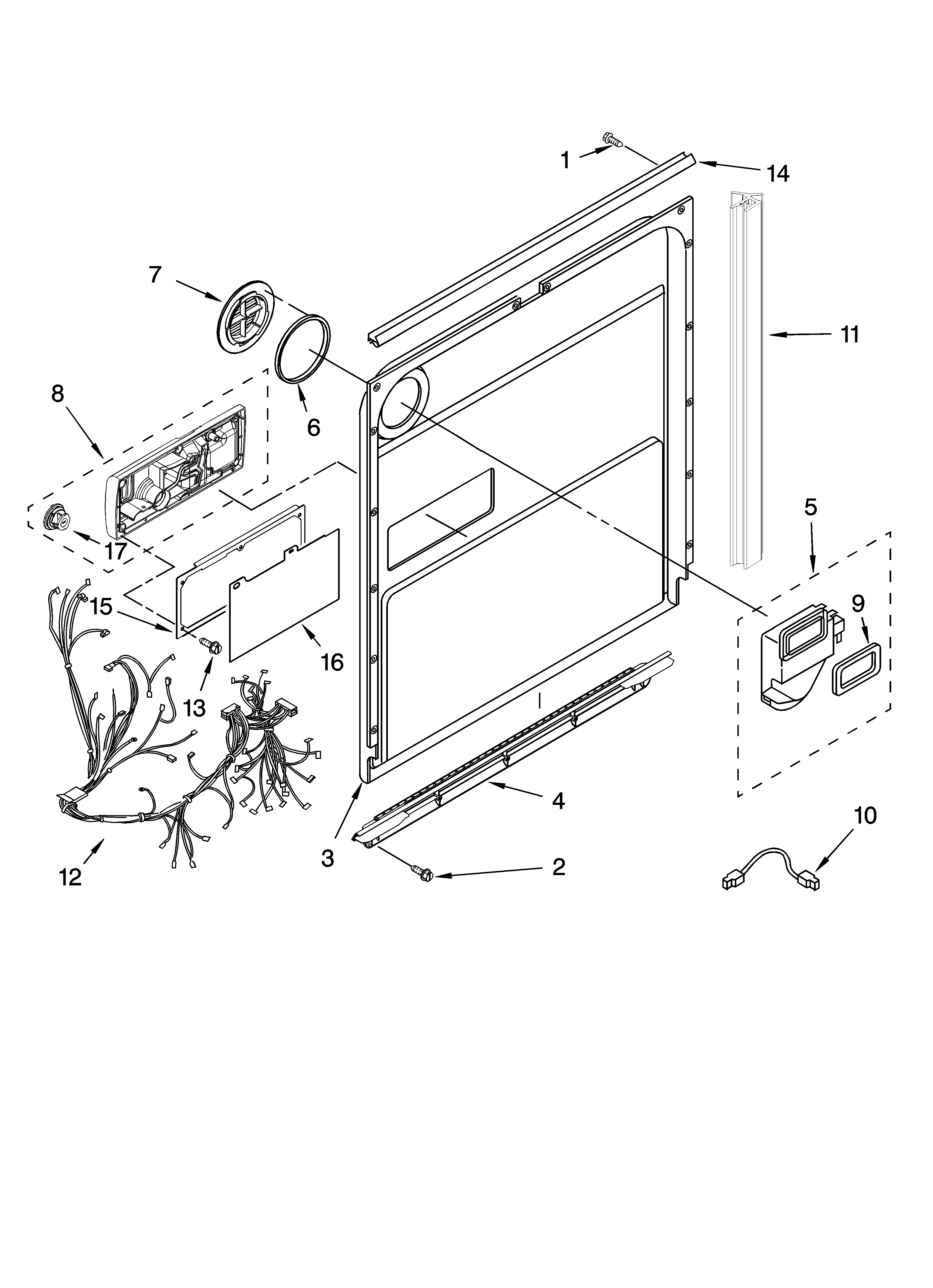 Door and latch parts