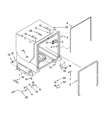 Tub and frame parts