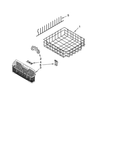 Lower rack parts, optional parts (not included)