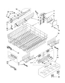 Upper rack and track parts
