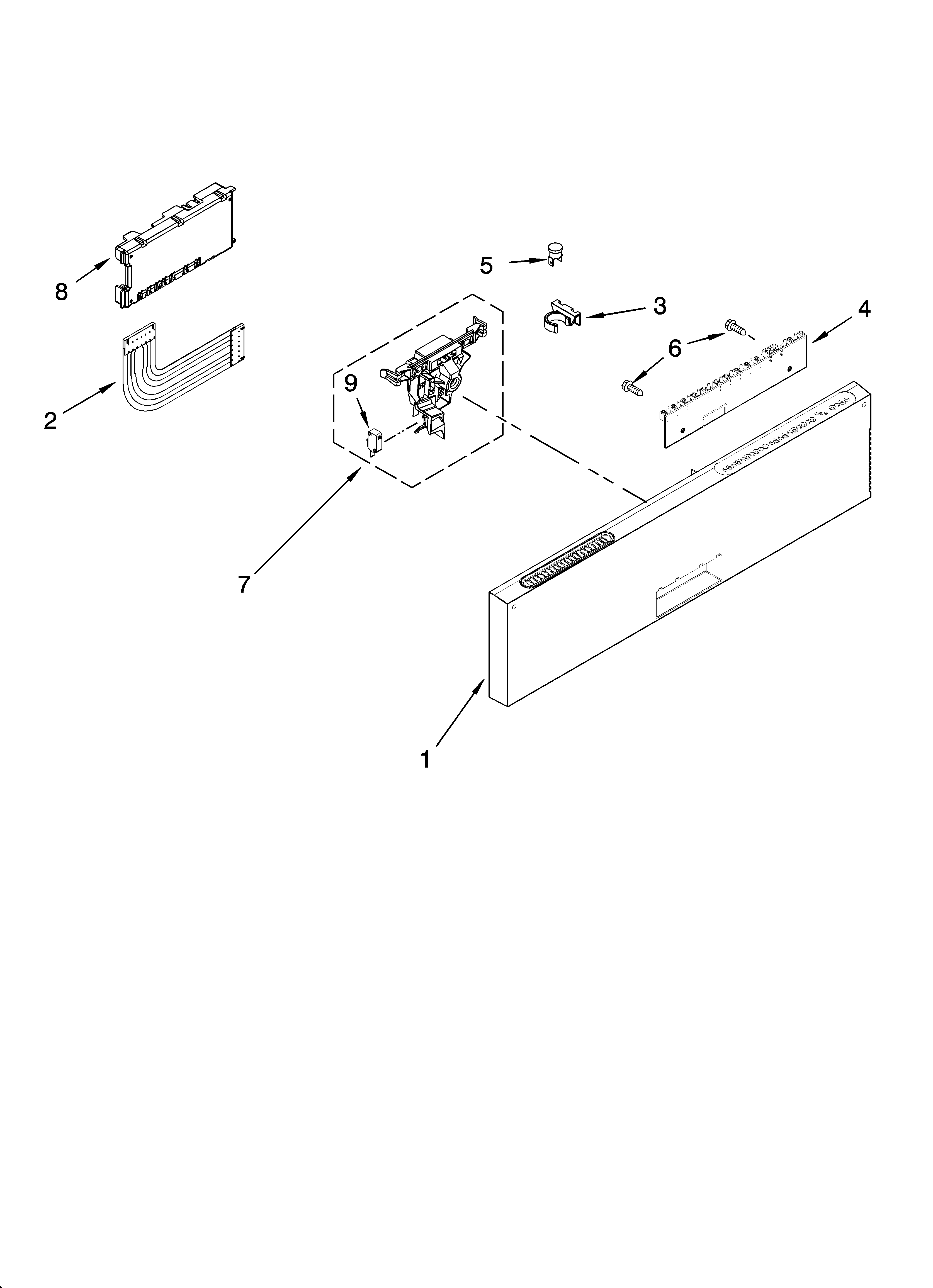 Control panel parts
