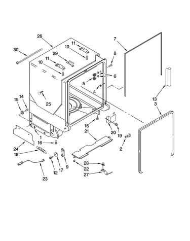 Tub and frame parts