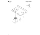 Whirlpool RF212PXSQ2 cooktop parts diagram