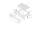 Whirlpool RF367LXSQ2 drawer & broiler parts diagram