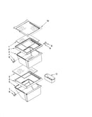 Refrigerator shelf parts