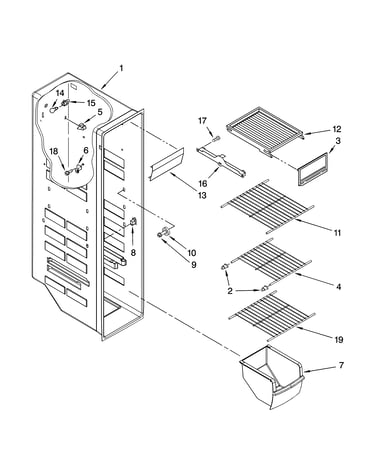 Freezer liner parts