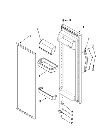 Refrigerator door parts