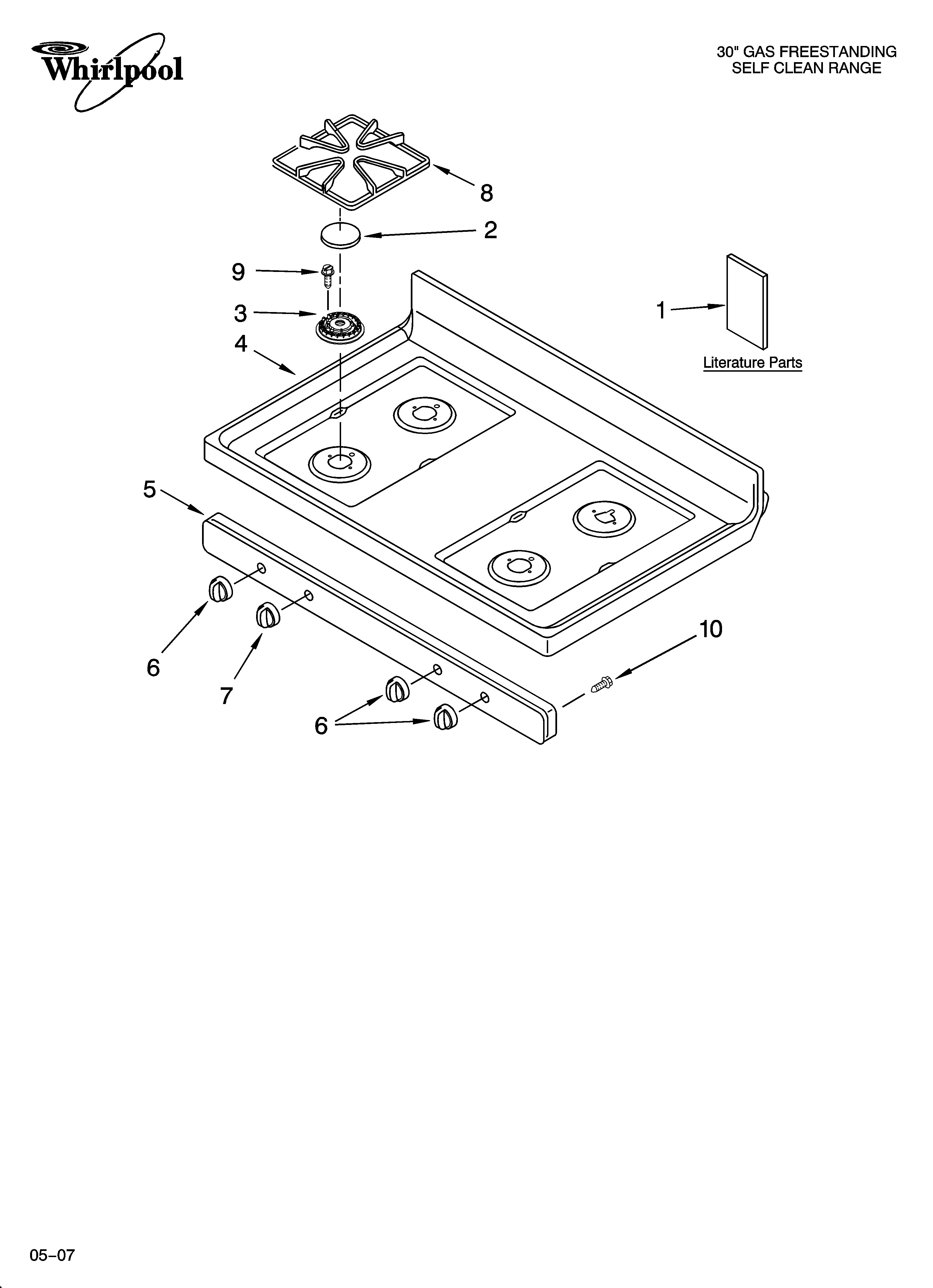 Cooktop parts