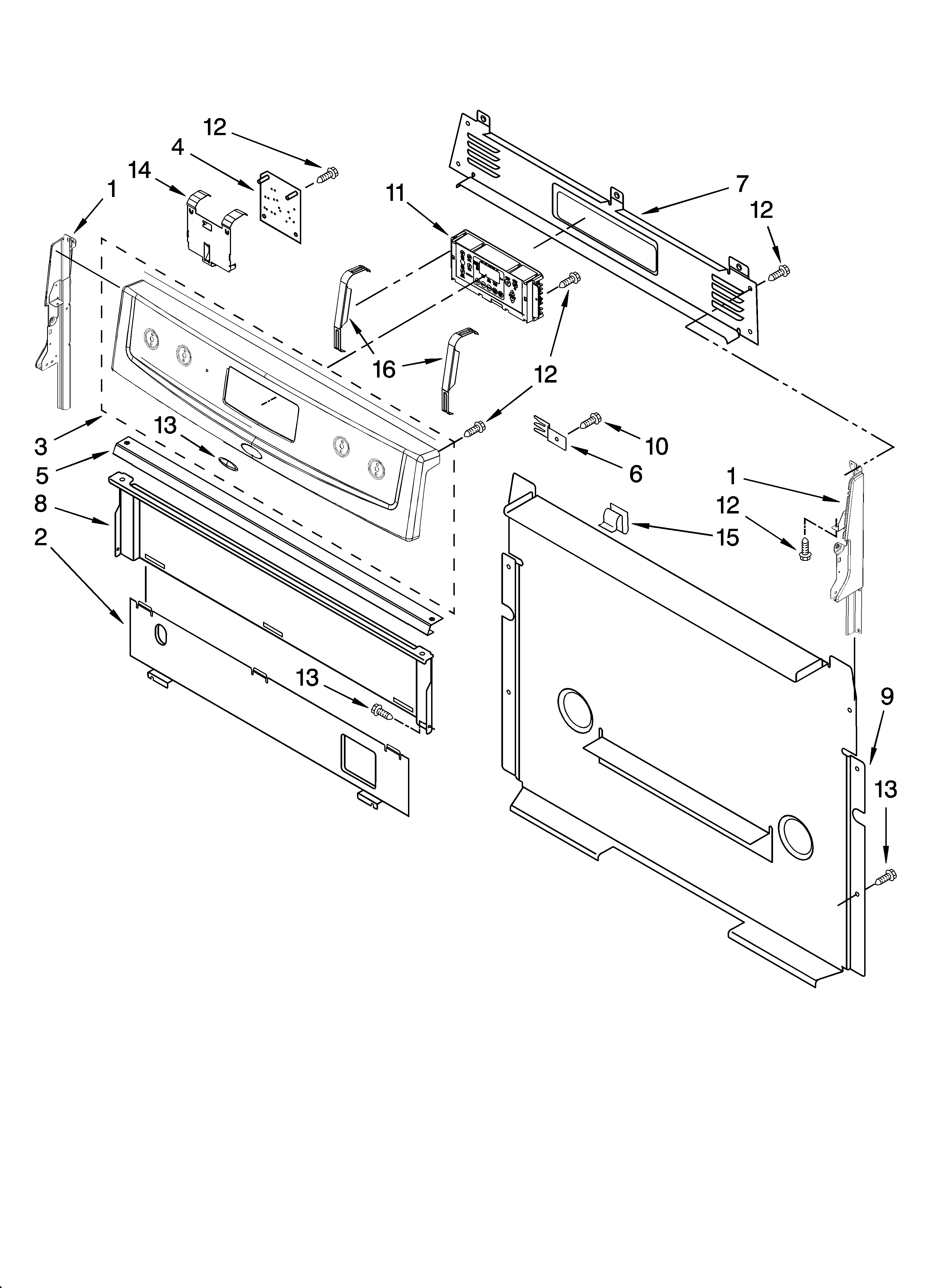 Control panel parts