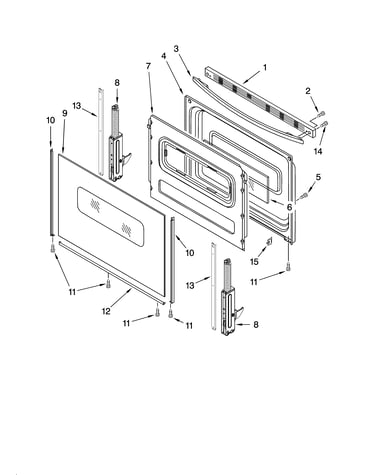 Door parts, optional parts (not included)