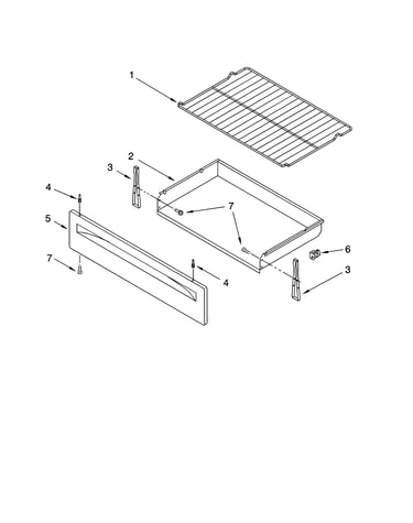 Drawer & broiler parts, optional parts