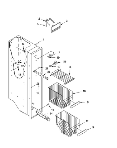 Freezer liner parts