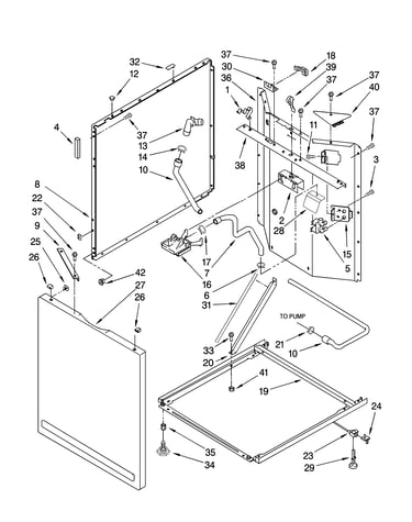 Washer cabinet parts