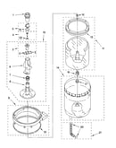 Agitator, basket and tub parts
