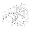 Dryer front panel and door parts