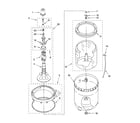 Maytag 6AMTW5405TQ0 agitator, basket and tub parts diagram