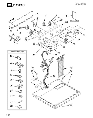 Top and console parts