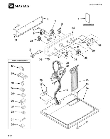 Top and console parts
