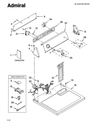 Top and console parts