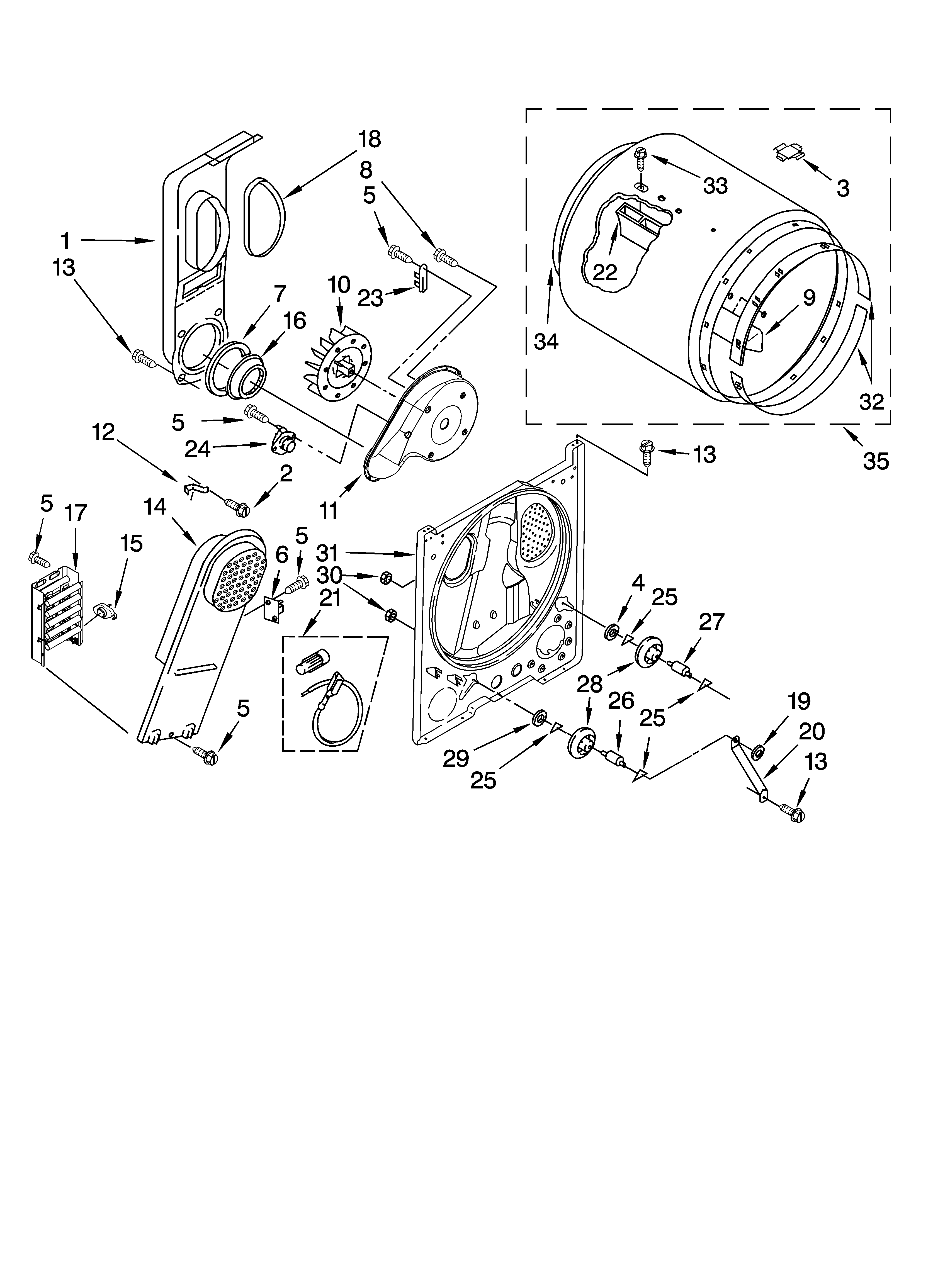 Bulkhead parts, optional parts (not included)