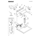 Admiral AGD4475TQ0 top and console parts diagram