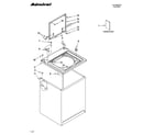 Admiral ATW4475TQ0 top and cabinet parts diagram