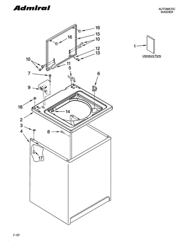 Top and cabinet parts