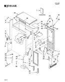 Cabinet liner and door parts