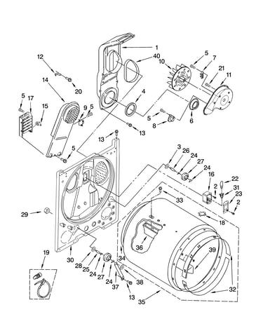 Bulkhead parts, optional parts (not included)
