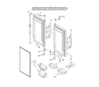 Maytag MFD2562KEW10 refrigerator door parts diagram