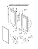 Refrigerator door parts