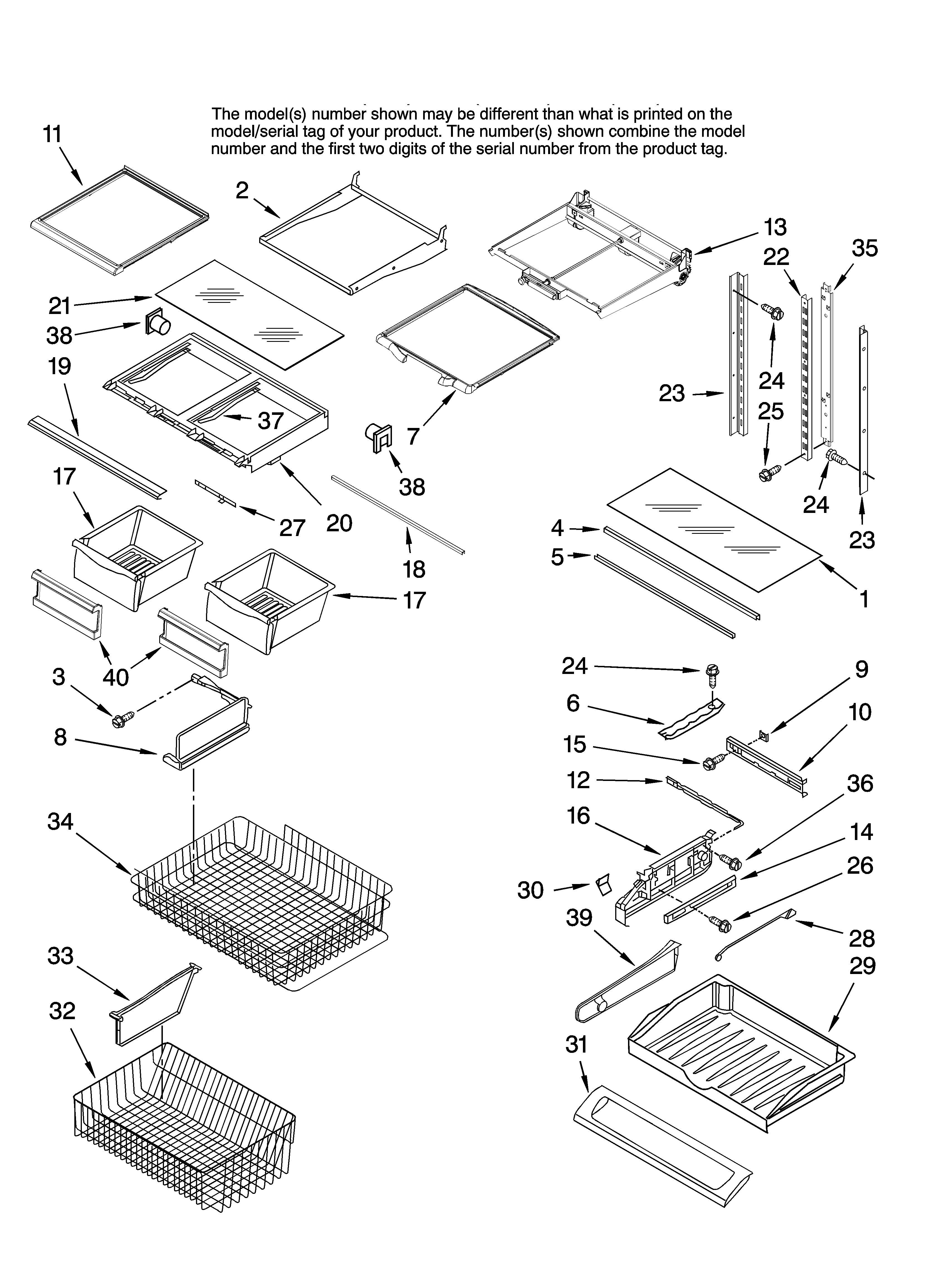 Shelf parts