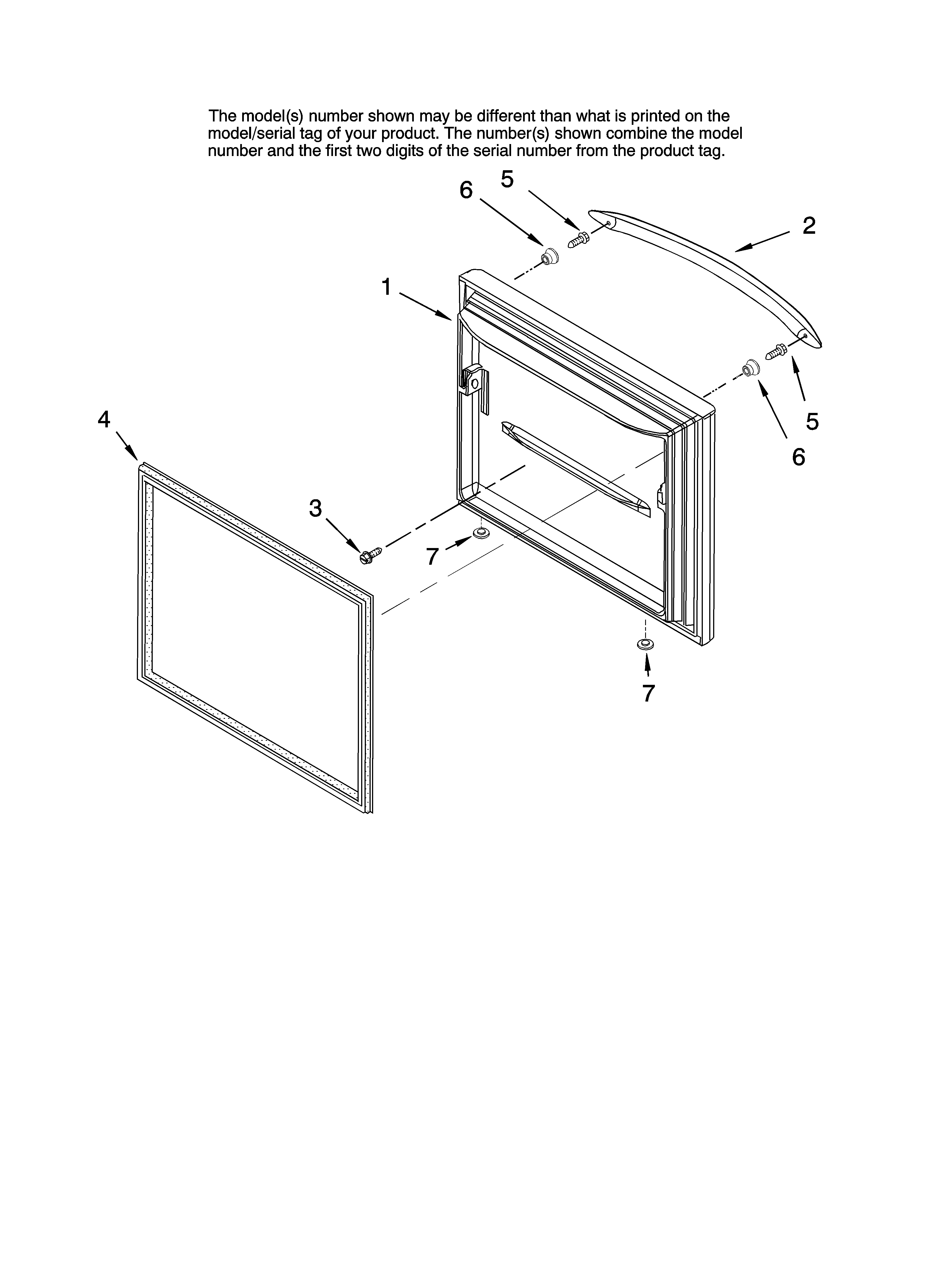 Freezer door parts