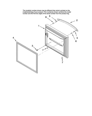 Freezer door parts