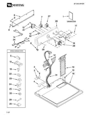 Top and console parts