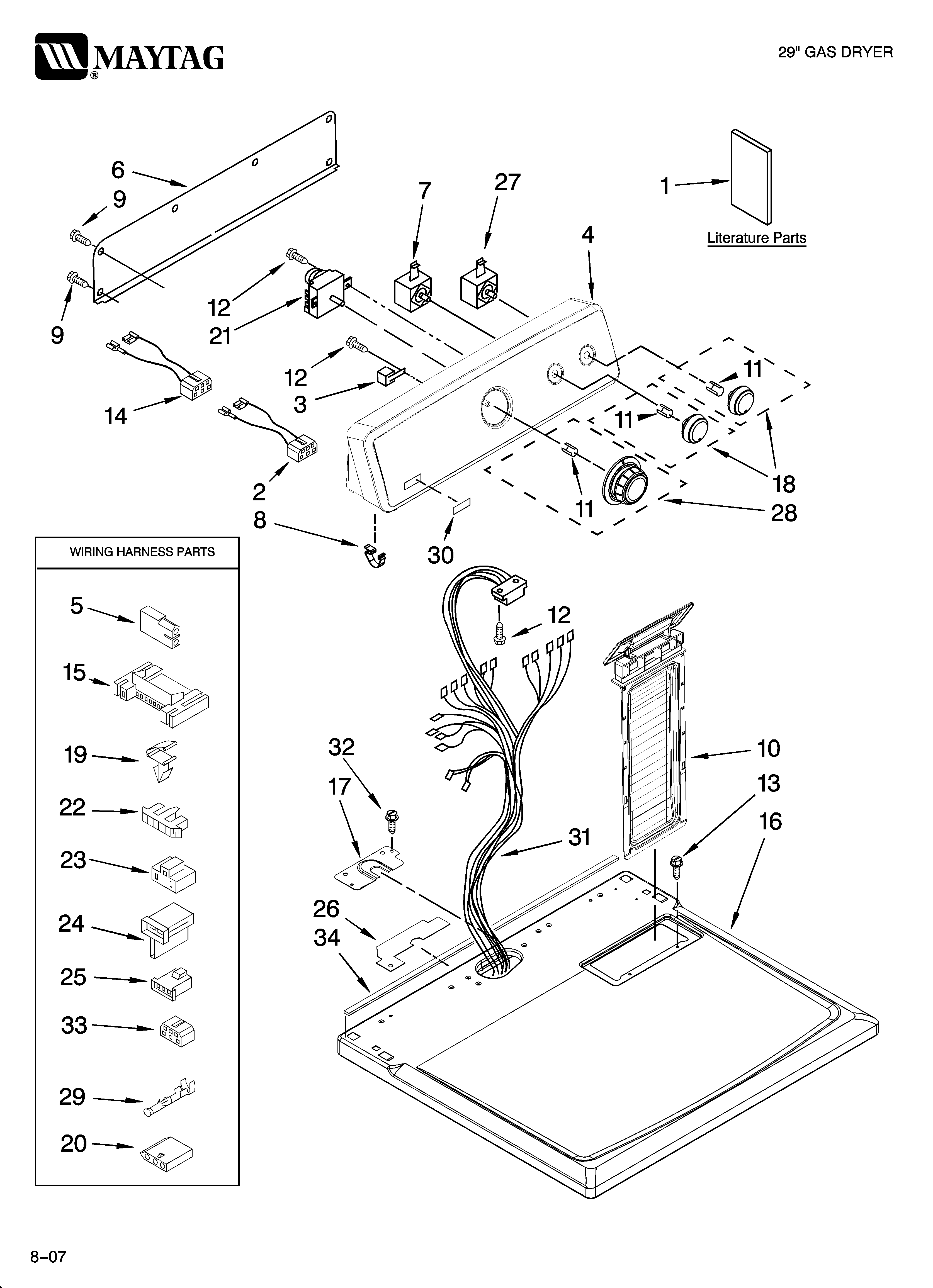 Top and console parts