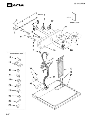 Top and console parts