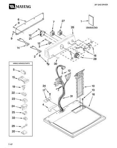 Top and console parts