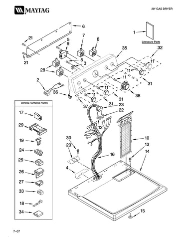 Top and console parts
