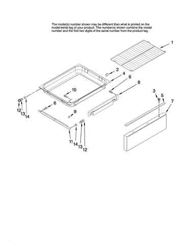 Drawer and rack parts, optional parts (not included)