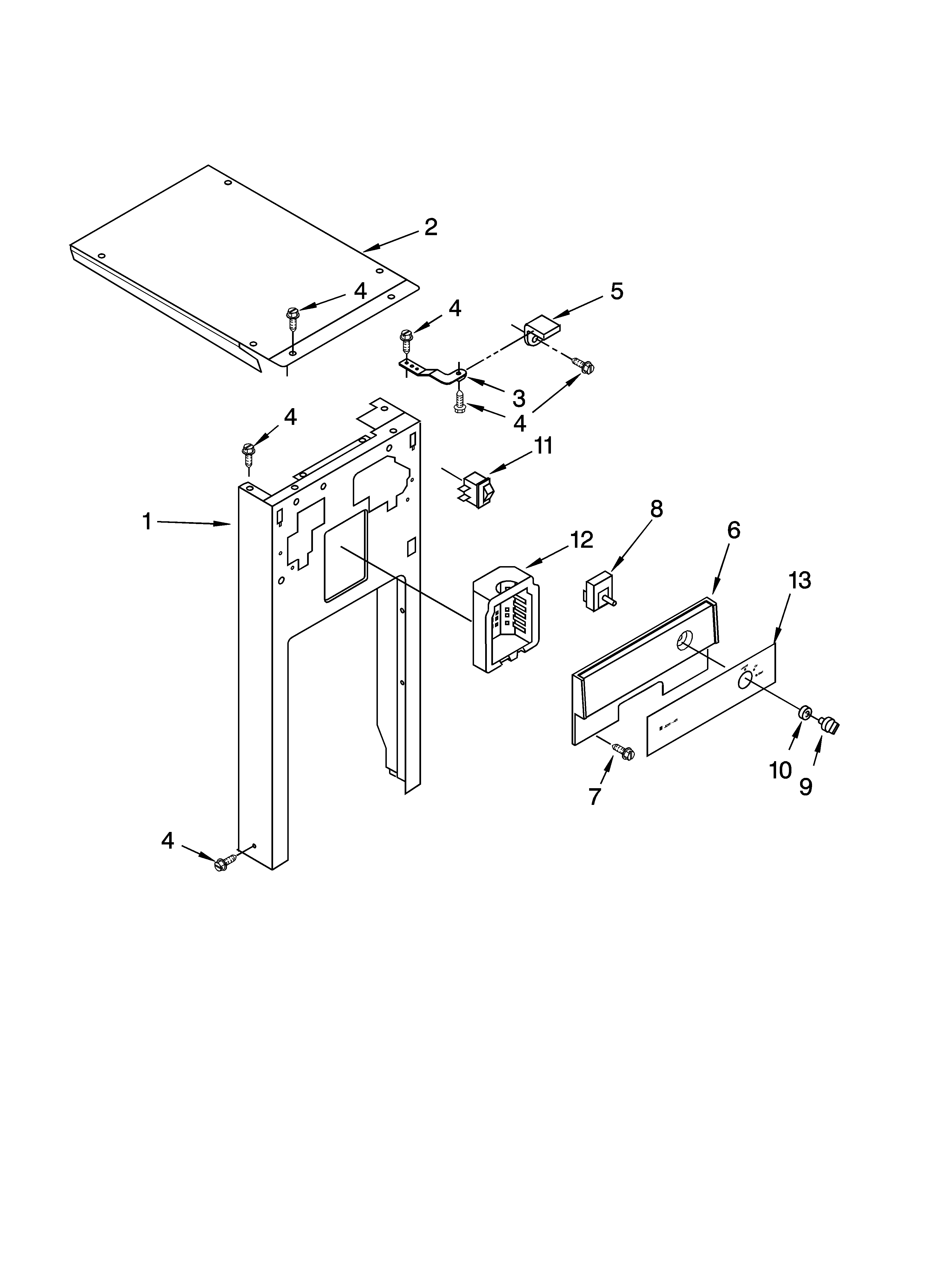 Panel and control parts