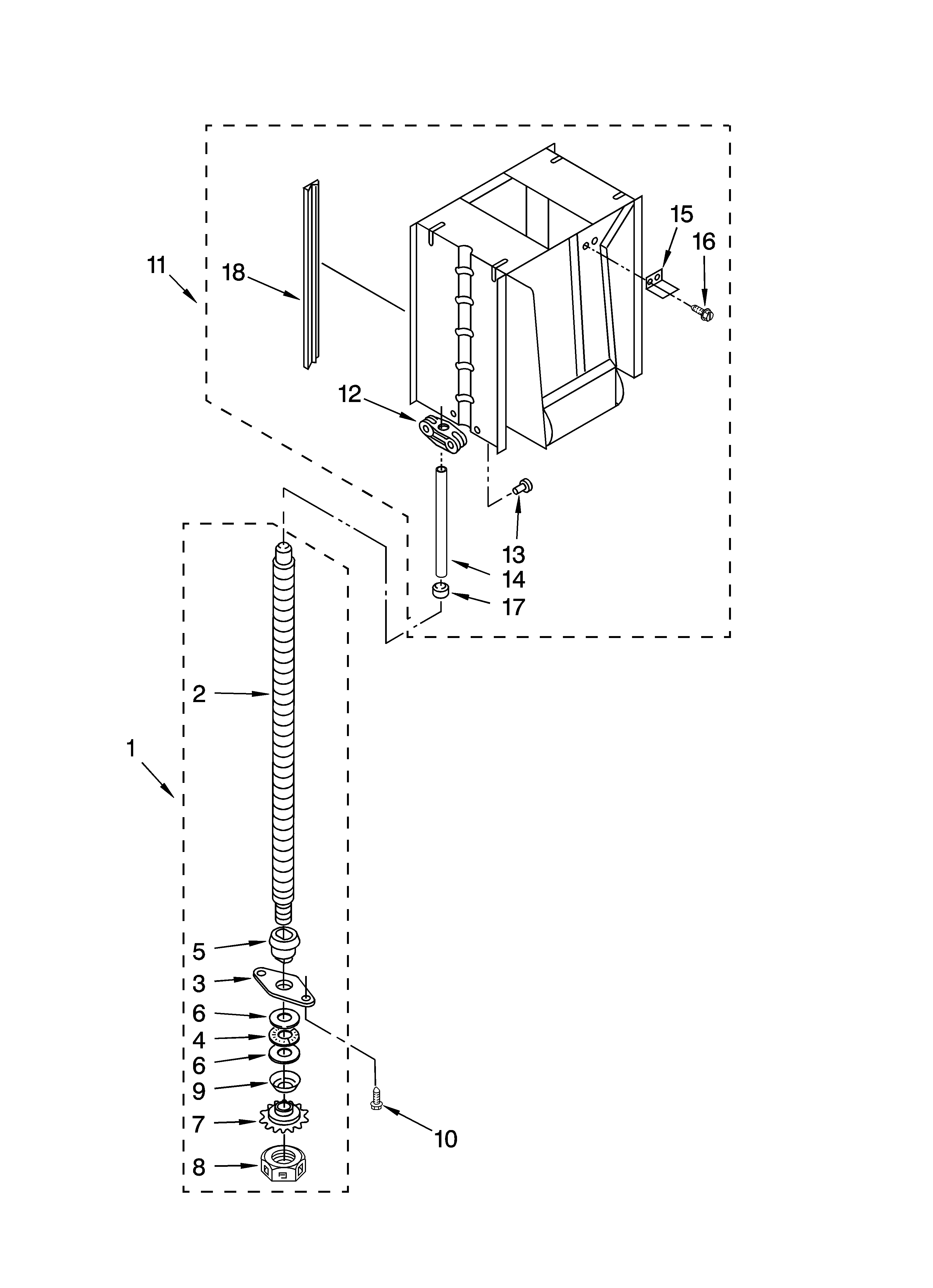 Powerscrew and ram parts