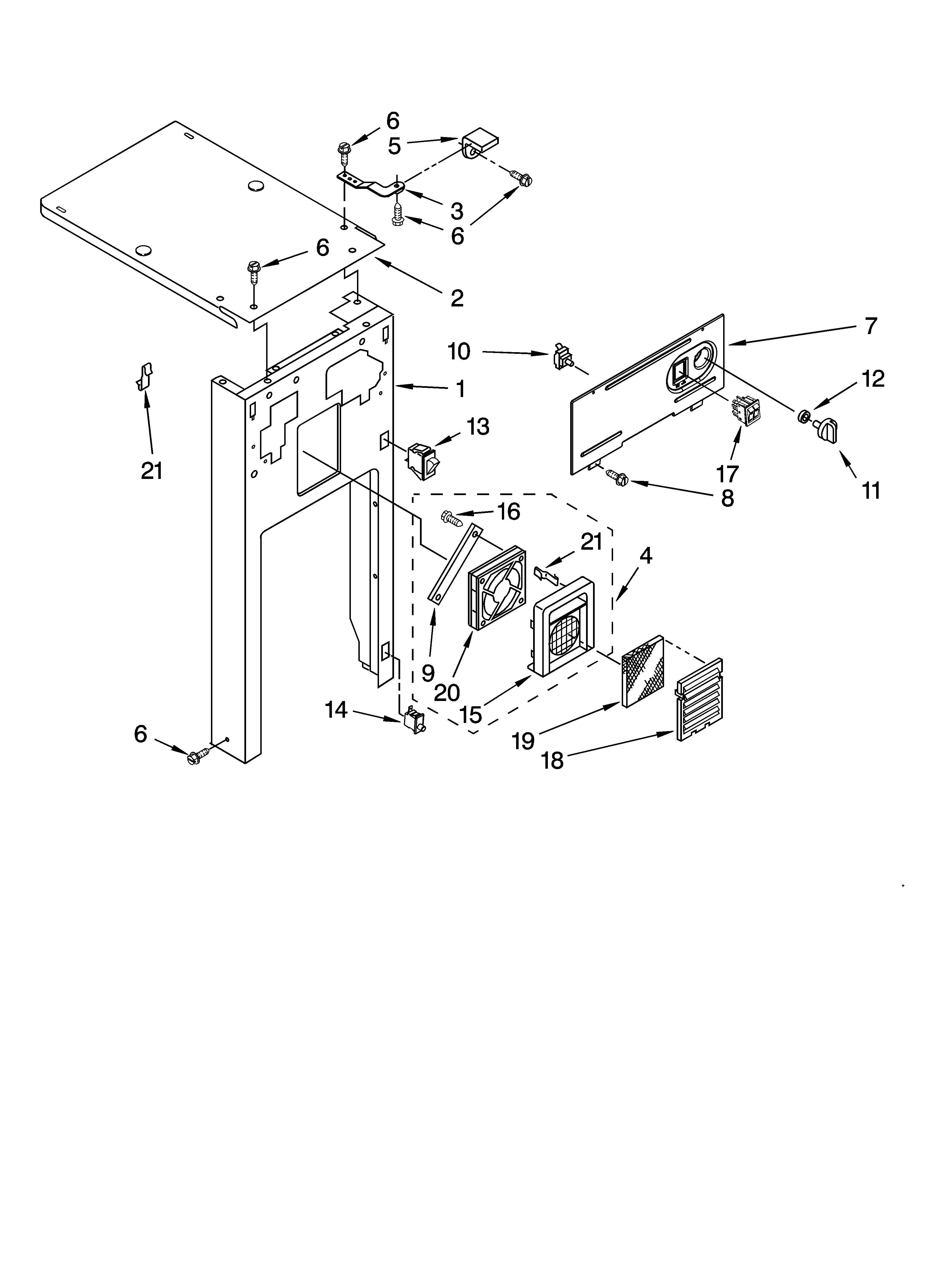 Panel and control parts