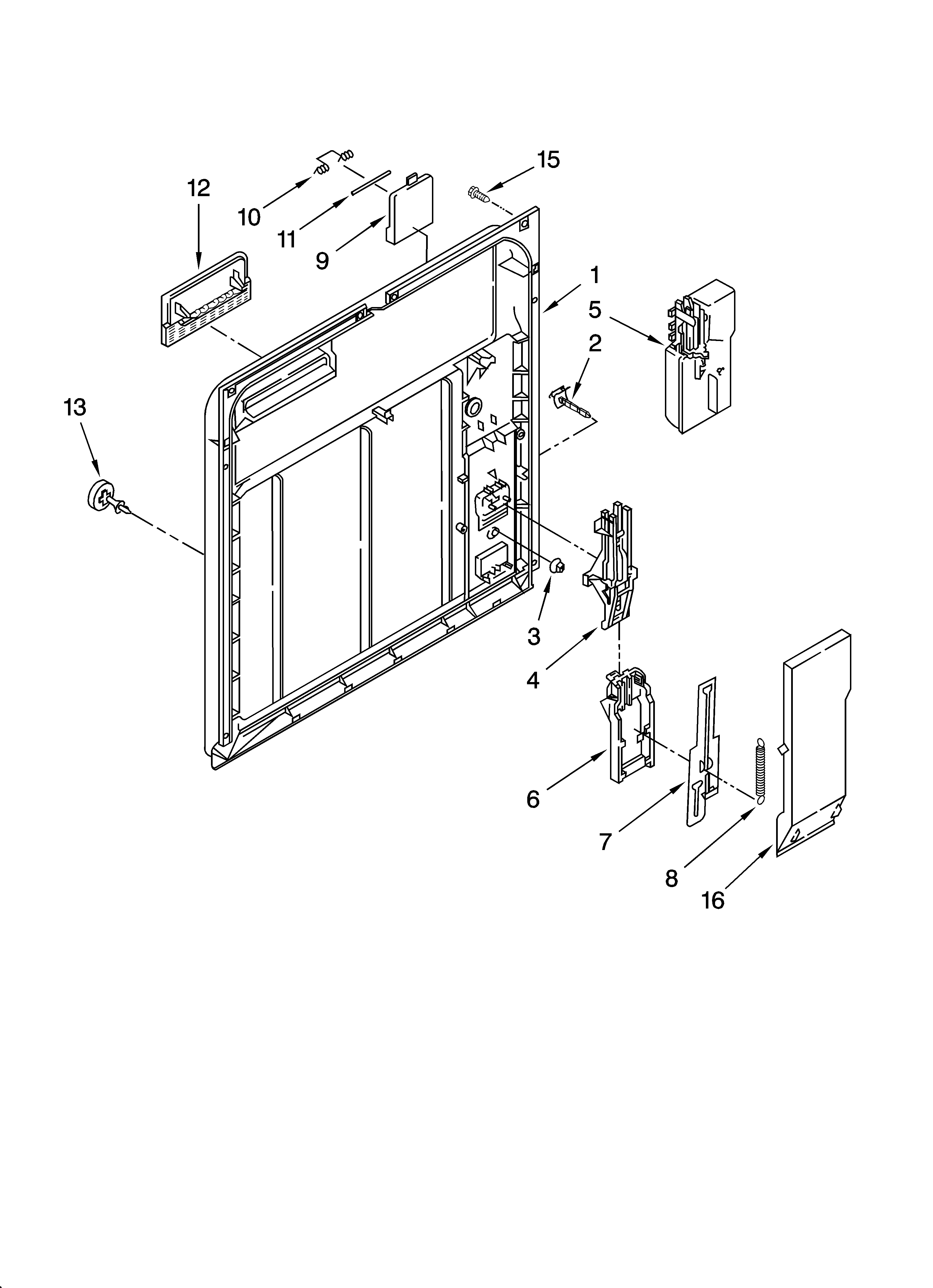 Inner door parts