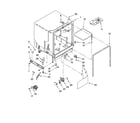 Whirlpool 7DP840SWSX0 tub assembly parts diagram