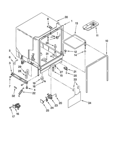 Tub assembly parts